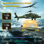 Helicóptero Militar de Controle Remoto Alta Performance + 2 Baterias Recarregáveis