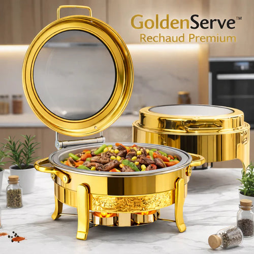 Golden Serve - Rechaud Premium + Queima de Estoque Hoje (Compre 1 Leve 2)