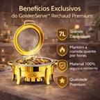 Golden Serve - Rechaud Premium + Queima de Estoque Hoje (Compre 1 Leve 2)